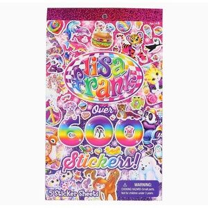 Lisa Frank 600 plus count sticker book - 2 count
